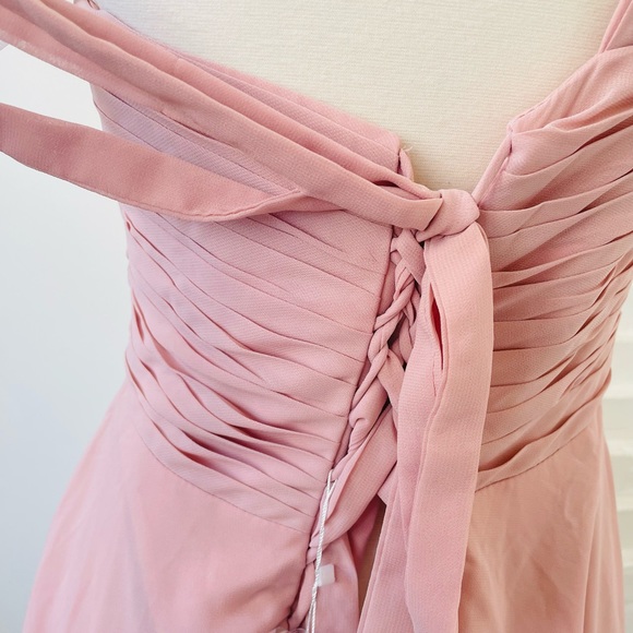 NWT Warm Notices One Shoulder High Split Chiffon Dress 10 - Picture 6 of 13